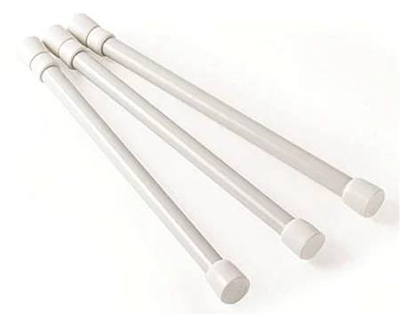 Camco RV Cupboard Bar – White – 3 Pack