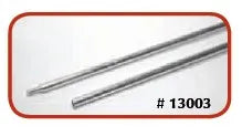 Schaefer Brush 13002 Aluminum Rod 24 Inches 12-24 Thread Male Female End