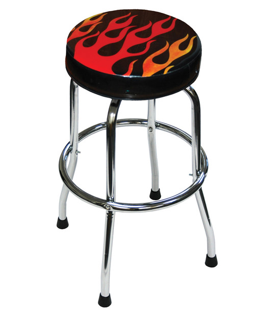 ATD Tools Shop Stool with Flame Design