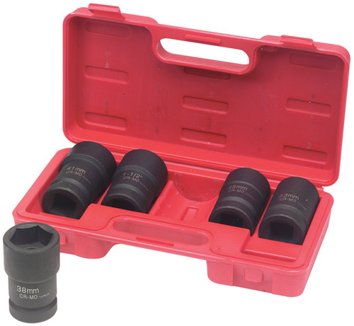 ATD Tools 5 Pc. 1" Drive Budd Wheel Socket Set