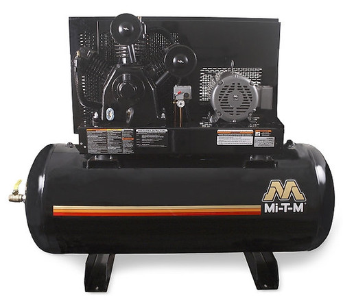 Mi-T-M ADS-20310-120H Electric Air Compressors, 120-Gallon Two Stage Electric Ho