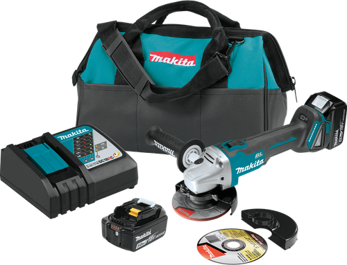 18V LXT™ Lithium-Ion Brushless Cordless 4-1/2"A / 5" Cut-Off/Angle Grinder Kit (5.0Ah), Automatic Speed Change, XAG04T