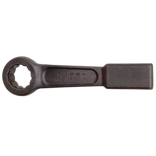 URREA 12-Point Striking Wrench - 1-7/16" Black Flat Strike Wrench with Straight