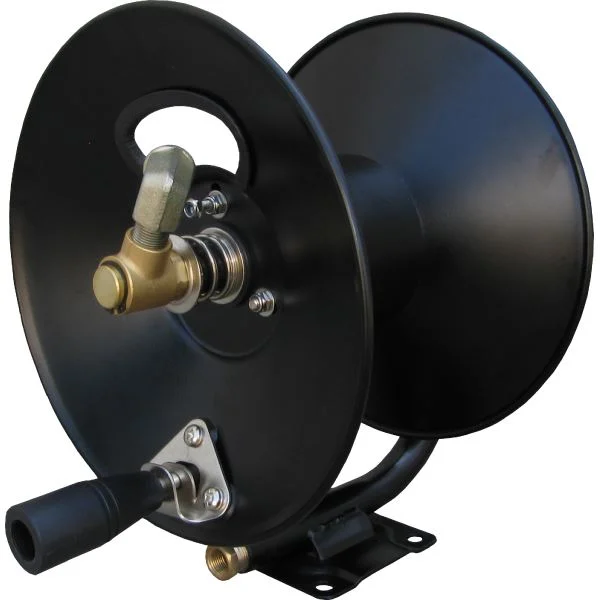 3/8″ x 200′ Steel Hose Reel with Mounting Base 4,000 PSI 185° F