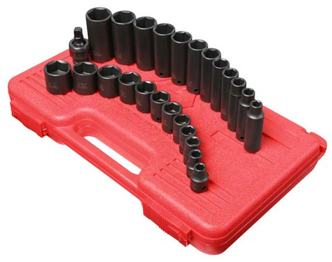 Sunex 3/8" Drive 25 Piece SAE Master Impact Socket Set (3325)