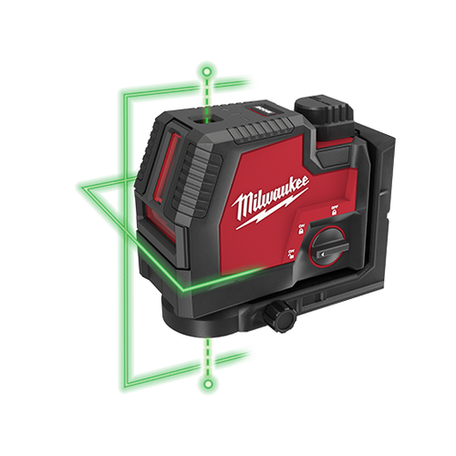 USB Rechargeable Green Cross Line & Plumb Points Laser