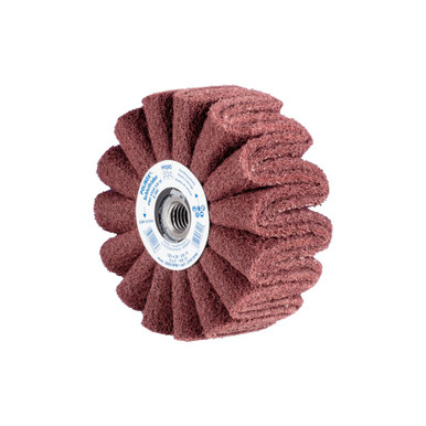 Opens dialog PFERD 43109 5" x 2" POLINOX Non-Woven Finishing Drum 5/8-11 Thread, PNG, A/O 280 Grit