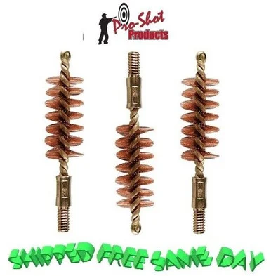 50P Pro-Shot Benchrest Quality Pstl. Bore Brushes 50 Cal. ( Package of 3 ) New!