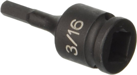 Grey Pneumatic 3/8" Drive x 3/16" Hex Driver Socket (1906F)