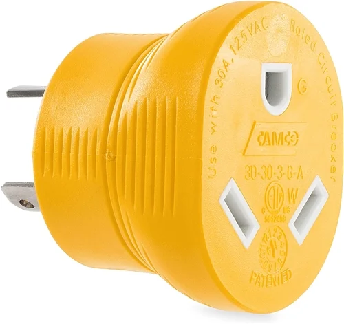 Camco RV 30 Amp 3-Prong Generator Adapter
