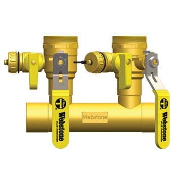 1-1/4" SWT Run x 1" Hydro-Core Double Ball Drain
