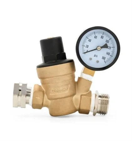 Camco RV Adjustable Water Pressure Regulator – Brass