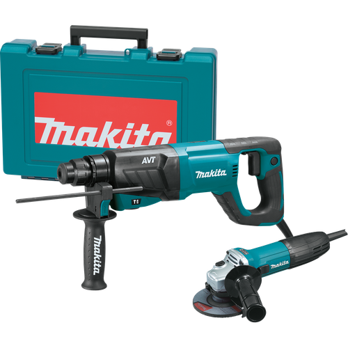 1" AVT™ Rotary Hammer, accepts SDS-PLUS bits (D-handle) and 4-1/2" Angle Grinder, HR2641X1