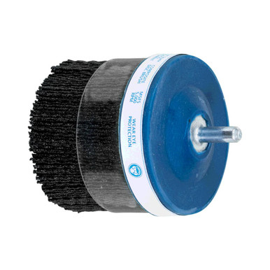 Opens dialog PFERD 84281 3" x 1/4 Shank Mtd M-BRAD Cup Brush Round Filament, .040 Ceramic Ox. 120 Grit
