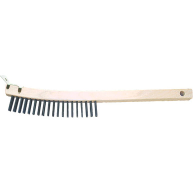 Opens dialog PFERD 85003 Curved Handle Scratch Brush w/Scraper 3x19 Rows, CS Wire, Wooden Block (12pk)