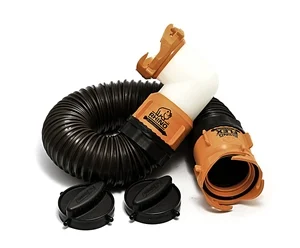 Camco RhinoFLEX Tote Tank Sewer Hose Kit – 3′
