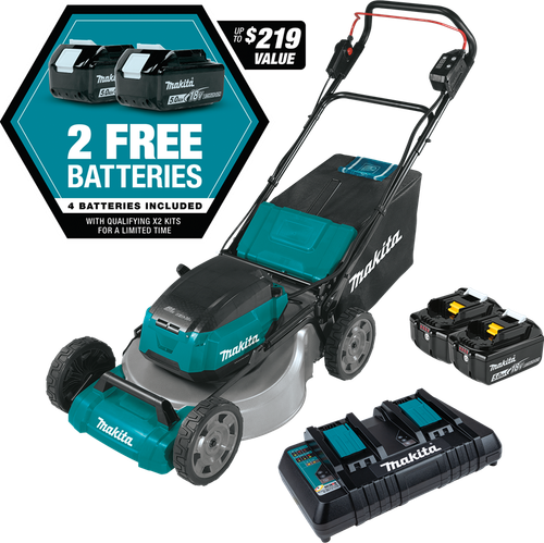 36V (18V X2) LXT™ Brushless 21" Commercial Lawn Mower Kit with 4 Batteries (5.0Ah), XML07PT1