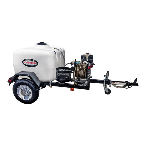 SIMPSON Mobile Trailer 1B-95001 Gas Pressure Washer Trailer 3800 PSI at 3.5 GPM