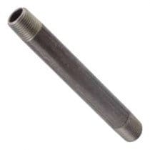 1/2" x 8" XH Black Pipe Nipple