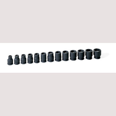 Grey Pneumatic 3/8" Drive 13 Pc. Metric Magnetic Impact Set (1213MG)
