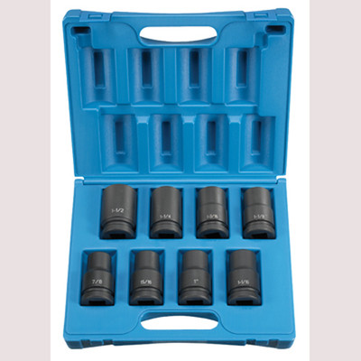 Grey Pneumatic 1" Drive 8 Piece Deep Set Socket (9108D)