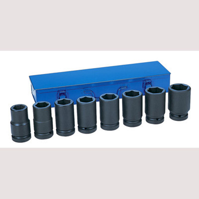 Grey Pneumatic 1" Drive 8-Piece Deep Metric Set Socket (9109D)