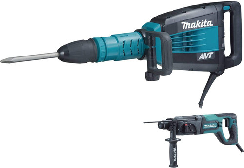 Makita HM1214CX 27-Pound AVT Demolition Hammer, Blue (Limited Time Offer)