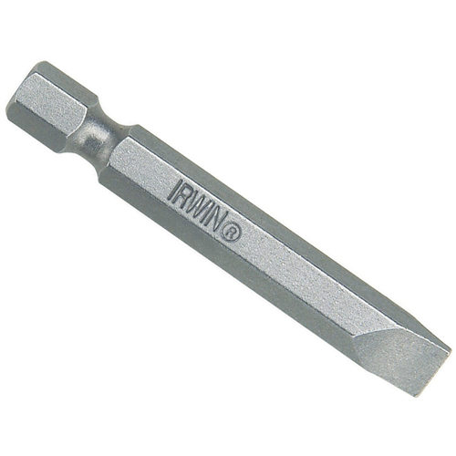 Irwin Industrial IWAF22SL10122 Power Bit, 10-12 Slotted, 1/4 in. Hex Shank with Groove, 2 in. Long, Carded (1 per Card)