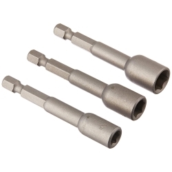 Irwin Industrial IWAF243-4 Irwin Tools 3-Piece of 2-9/16 in. Magnetic Nutsetters Set (94812, 94832, 94852)