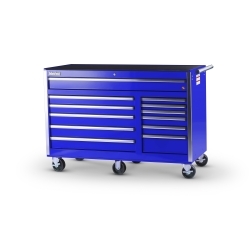 International Tool Box VRB-5612BU 56 in. 12-Drawer Ball Bearing Slides Roller Cabinet, Blue