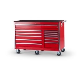 International Tool Box VRB-5612RD 56 in. 12-Drawer Ball Bearing Slides Roller Cabinet, Red