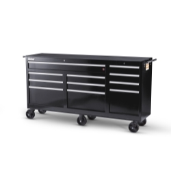 International Tool Box WRB-7311BK 73 x 11 drawer Mobile Cabinet, Black