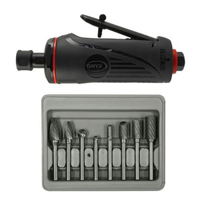 Astro Pneumatic Onyx 2 Piece Die Grinder Kit with Rotary Burr Set (2181B)