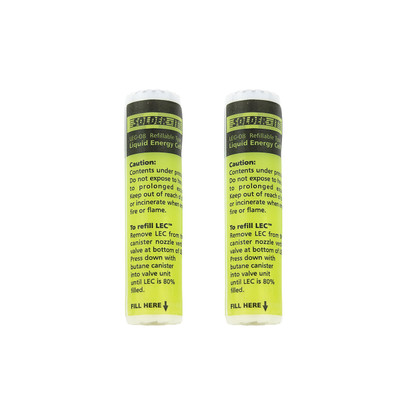 Solder-It Liquid Energy Cells Butane Refillable Fuel Cell Pair (LEC-8)