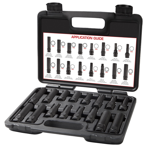 J S Products (steelman) 78537 16 Piece Locking Lug Key Master Set