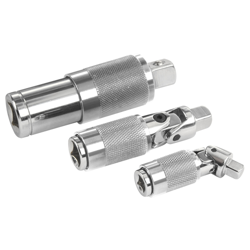 J S Products (steelman) 95332 3 Piece Locking Chrome Adapter Set
