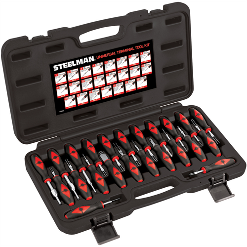 J S Products (steelman) 95839 23 Piece Universal Terminal Tool Kit - Euro Coverage