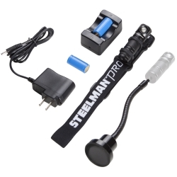 J S Products (steelman) 96784 3 Watt 120 Lumens Rechargeable Headlamp Combo Kit