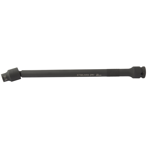 J S Products (steelman) 99046 3/8" Drive x 9" Long Ball-Joint Impact Socket - 5/16"