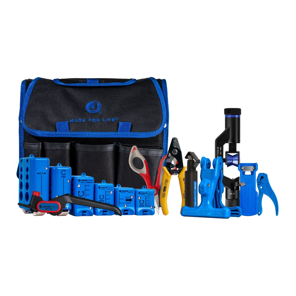 Jonard Tools Fiber Optic Mid Span Slit & Ring Tool Kit (1.2 mm-18.2 mm)+ | JON-TK-107