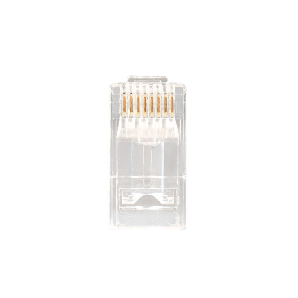 Jonard Tools Unshielded RJ45 Passthrough Connector for CAT6A Cable (Pack of 100) | JON-RJ456AUS-100