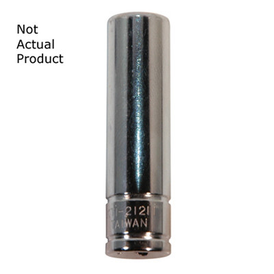 K Tool International 1/2" 6-Point Deep Socket 1/4" Drive (21216)