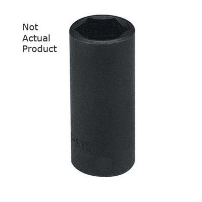 K Tool Impact Socket 1/2" Drive 1-1/8" 6-Point Deep (33236)