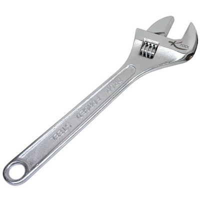 K Tool 15" Adjustable Wrench, 1-7/8" Jaw, Chrome Finish (48015)