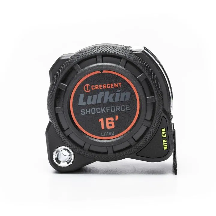 Crescent Lufkin L1116B-02 1-3/16″ x 16′ Shockforce Nite Eye™ G1 Dual Sided Tape Measure