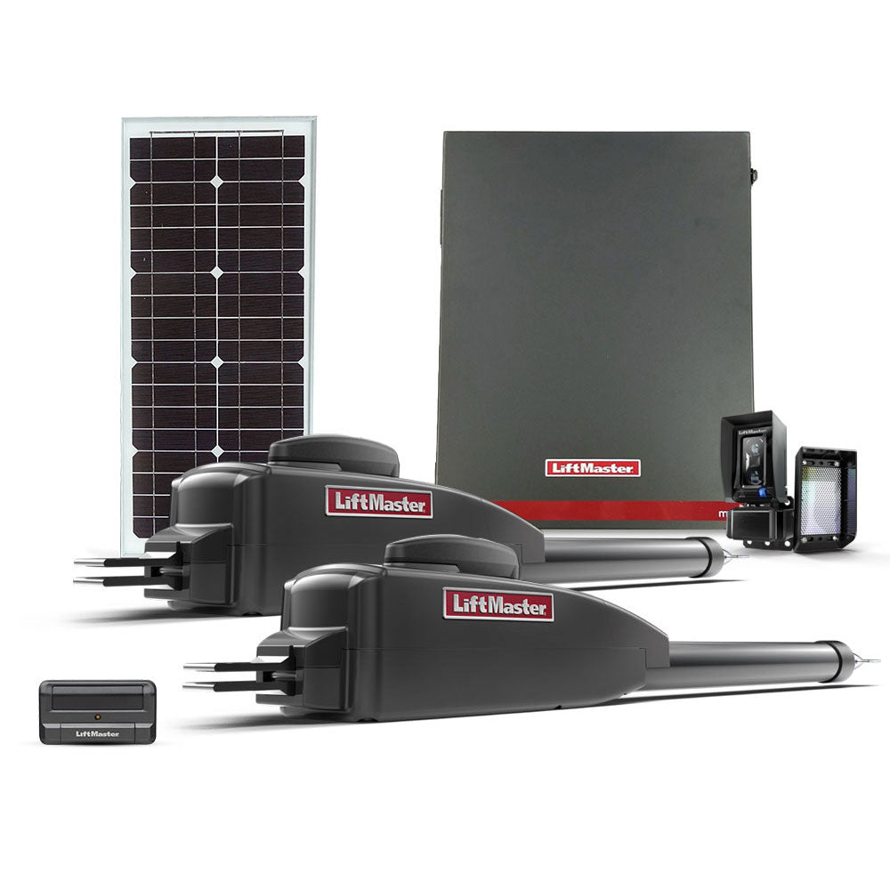 LiftMaster LA412XL20W Upgraded Dual Swing Gate Opener Solar Kit | LIF-LA412XL20W-DUAL-ASE