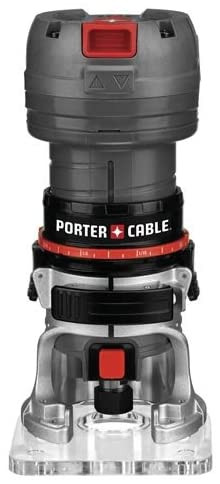 PORTER-CABLE Porter Cable Router, Variable Speed, 1/4-Inch Laminate Trimmer, 5.6