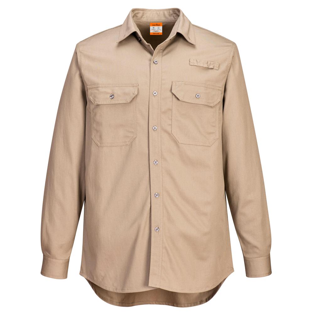 Portwest FR705 - Vented FR Shirt (Khaki)