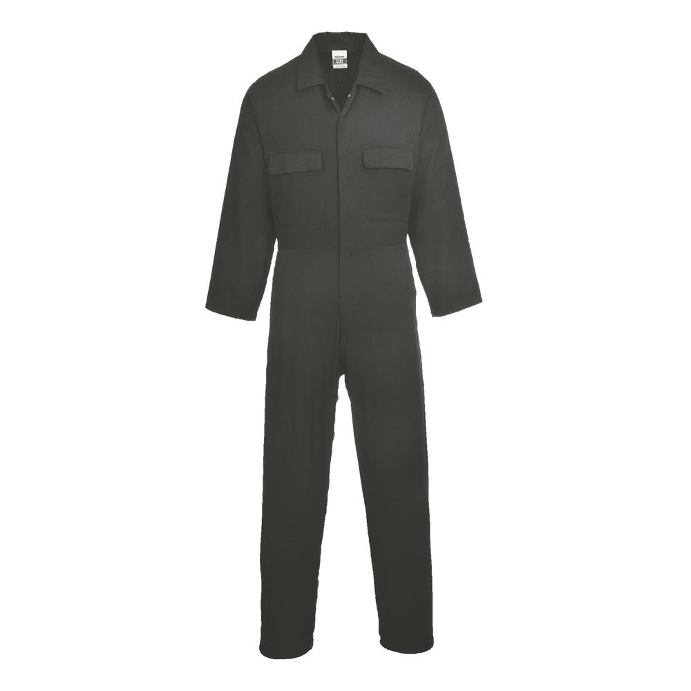 Portwest S998 - Work Cotton Coverall (Black)