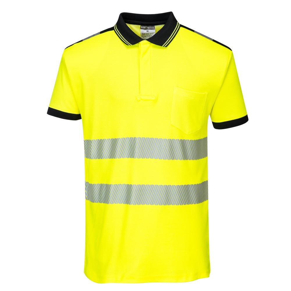 Portwest T180 - PW3 Hi-Vis Short Sleeve Polo Shirt